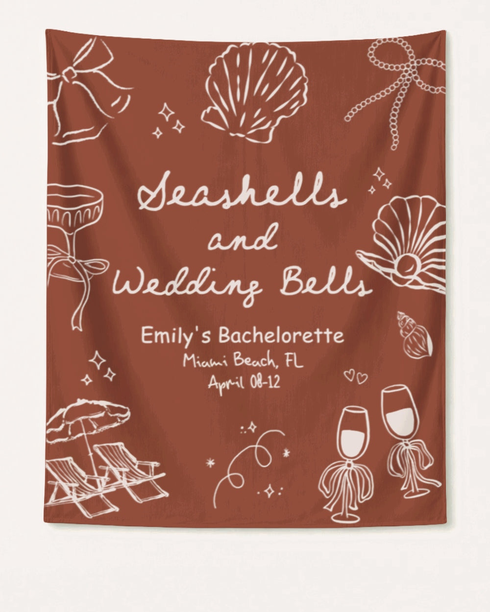 Seashells & Wedding Bells Banner Yam