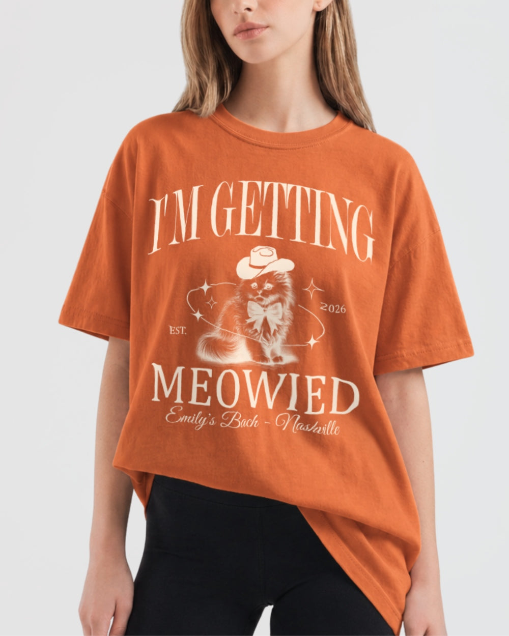I'm Getting Meowied Bow T-Shirt Yam