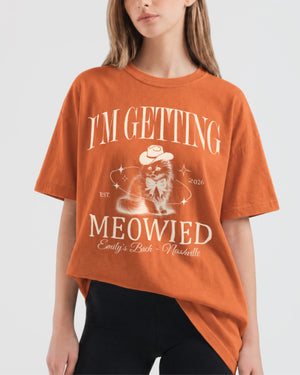 I'm Getting Meowied Bow T-Shirt Yam