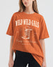 Gift idea for a country bride: Wild Wild Wife western-themed bachelorette tee with ornate cowboy boot illustration and vintage serif script. Perfect for the bride who loves Nashville style.