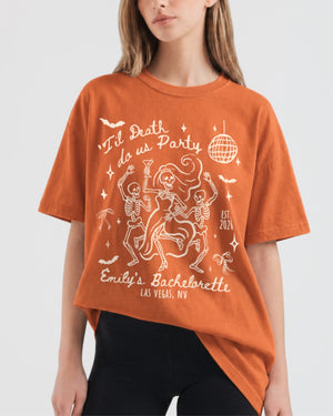 Til death do us party - Dancing Skeletons T-Shirt Yam