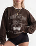 She's The Cherry On Top Sweatshirt Dark Chocolate