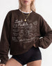 Same Pickle Forever & Last Pickle She'd Ever Tickle Sweatshirt Dark Chocolate