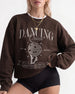 Dancing Queen, Disco Bride Sweatshirt Dark Chocolate