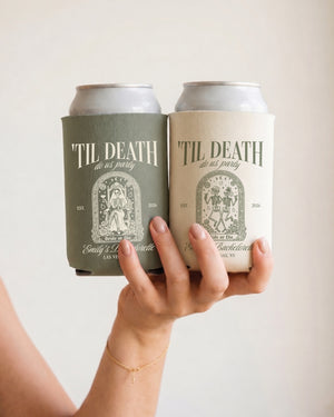 Til death do us party - Tarot-inspired Can Cooler Moss