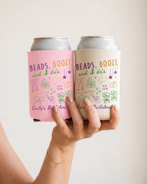 Beads, Booze and I Do's Can Cooler