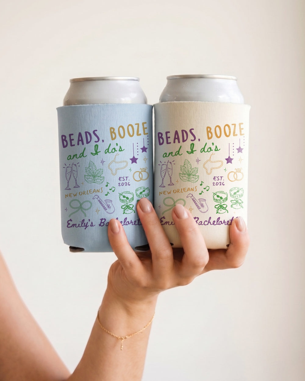 Beads, Booze and I Do's Can Cooler