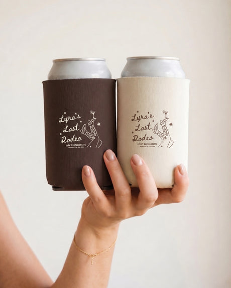 Custom Last Rodeo can cooler for western bachelorette parties and bridal crew favors