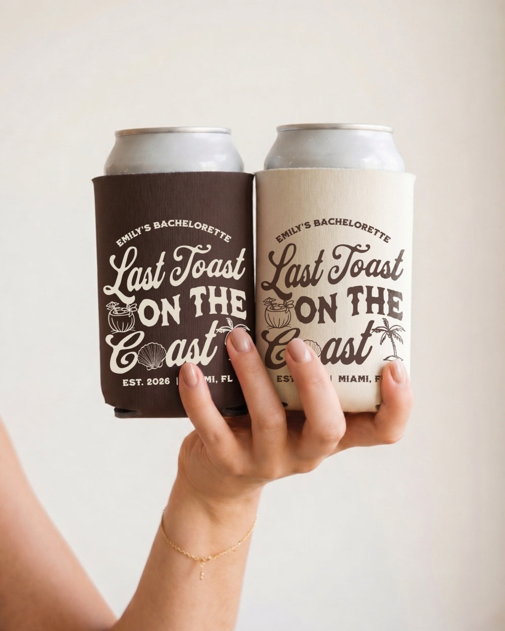 Last toast on the coast - text Can Cooler Espresso