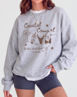 Coastal Cowgirl Sweatshirt Sport Grey